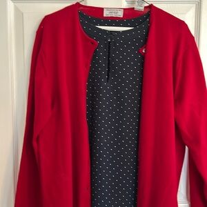 Merino Wool Sweater and sleeveless top combo